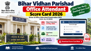 Bihar Vidhan Parishad Office Attendant Score Card 2026 