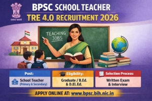 BPSC School Teacher TRE 4.0 Recruitment 2026 apply online notification image