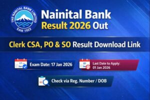 Nainital Bank Clerk PO SO Result 2026 Image