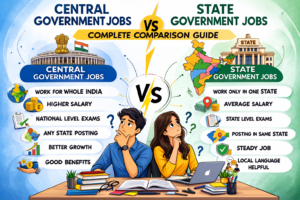 Central vs State Government Jobs – Salary, Security, Promotion and Career Growth Comparison in India 2026