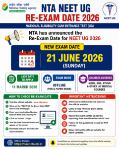 NEET UG Re-Exam Date 2026
