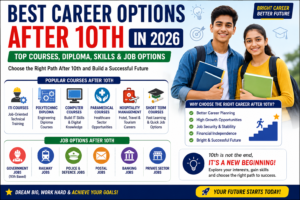 Best Career Options After 10th in 2026 – Top Courses, Diploma, Skills & Government Job Opportunities