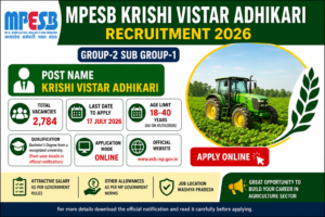 MPESB Krishi Vistar Adhikari Recruitment 2026 Apply Online