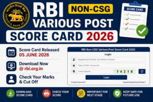 RBI Non-CSG Various Post Score Card 2026