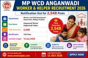 MP WCD Anganwadi Worker Helper Recruitment 2026 Apply Online