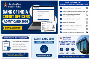 Bank of India Credit Officers Admit Card 2026