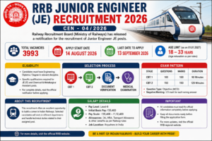 RRB Junior Engineer JE Recruitment 2026