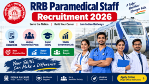 RRB Paramedical Staff Recruitment 2026